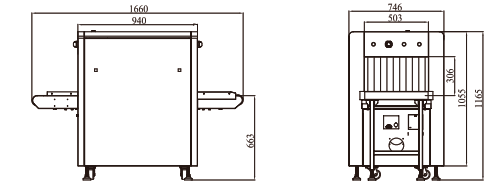 5030A  X optical machine size