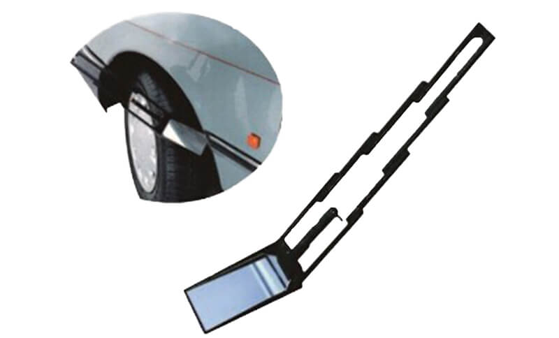 Folding inspection mirror