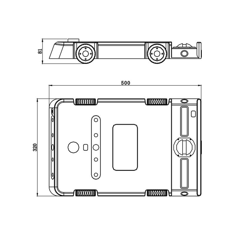 Vehicle bottom scanning robot